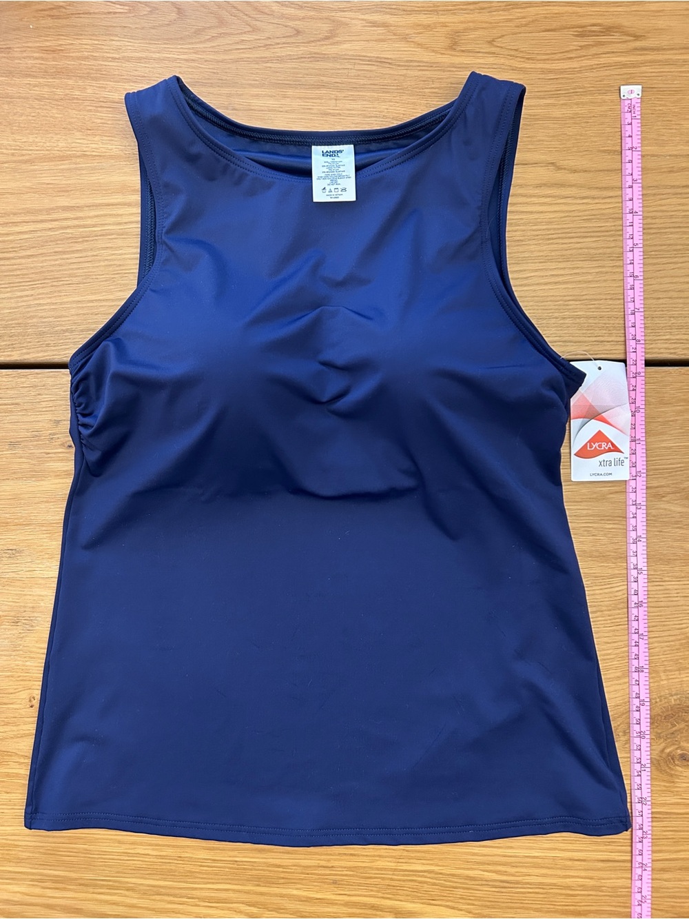 Lands' End NWT Women’s Size 10 Navy 2-Piece Swim Suit - Tankini + Swim Bottoms - Picture 6 of 16
